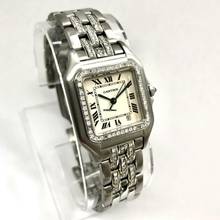 Thumbnail von Cartier Panthère Quartz 27mm Steel ~1.5TCW Diamond Watch </h1>