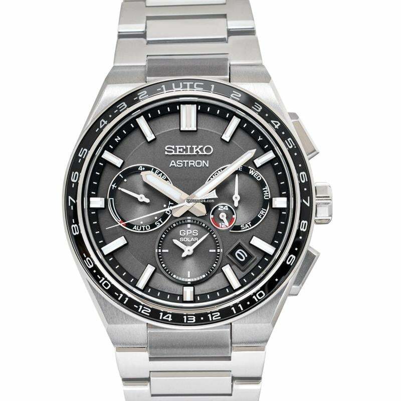 Seiko Astron GPS Solar SBXC111 - Astron SOLAR Black Dial Titanium Men's Watch </h1>