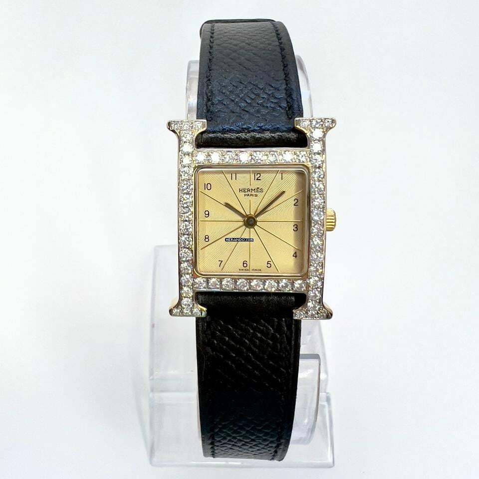 Hermès Heure H 25mm 2 Tone 0.92TCW DIAMOND Watch </h1>