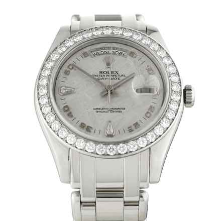 Rolex Day-Date Masterpiece Platinum Meteorite Diamond Dial 39mm Ref.18946 </h1> 