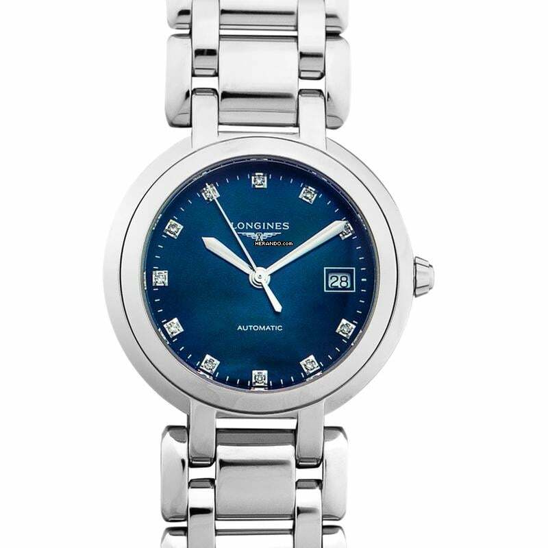 Longines PrimaLuna L81134986 - Longines PrimaLuna Automatic Blue Dial Stainless Steel Ladies Watch </h1>