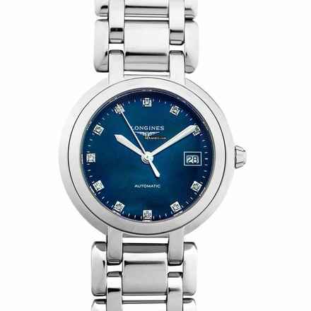  Longines PrimaLuna L81134986 - Longines PrimaLuna Automatic Blue Dial Stainless Steel Ladies Watch </h1> 
