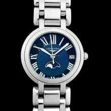 Thumbnail von Longines PrimaLuna L81154916 - Longines PrimaLuna Quartz Blue Dial Stainless Steel Ladies Watch </h1>