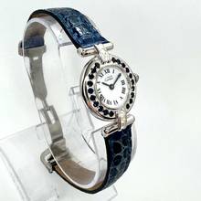 Thumbnail von Cartier VERMEIL COLISÈE 925 Silver 24mm Watch DIAMONDS & Blue SAPPHIRES </h1>
