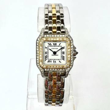  Cartier Panthère 23mm 1 Row Gold 0.95TCW DIAMOND Watch </h1> 