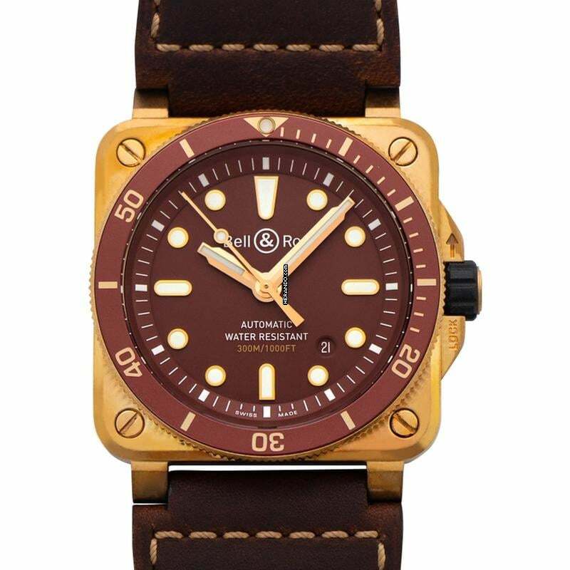Bell & Ross BR 03 BR0392-D-BR-BR/SCA - Instruments Automatic Brown Dial Bronze Men's Watch </h1>