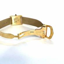 Thumbnail von Cartier Tank Quartz 23mm GP Silver ~.55TCW Diamond Watch Trinity Dial </h1>