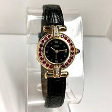 Thumbnail von Cartier COLISÈE Quartz 24mm GoldPlated Silver Watch DIAMONDS & RED RUBIES  </h1>
