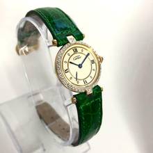 Thumbnail von Cartier VERMEIL 24mm Quartz GP Argent 0.58TCW Diamond Watch </h1>