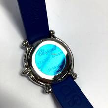 Thumbnail von Chopard Happy Sport 32mm Steel Watch w Floating Fishes & Blue Sapphires </h1>