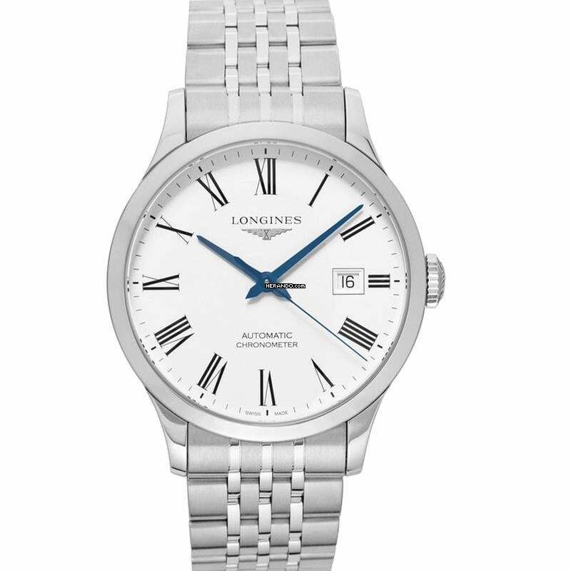 Longines Record L28214116 - Record Automatic White Dial Men's Watch </h1>