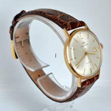 Thumbnail von Movado Kingmatic Sub-Sea Kingmatic Date silver dial yellow gold 14KT 1960’s </h1>