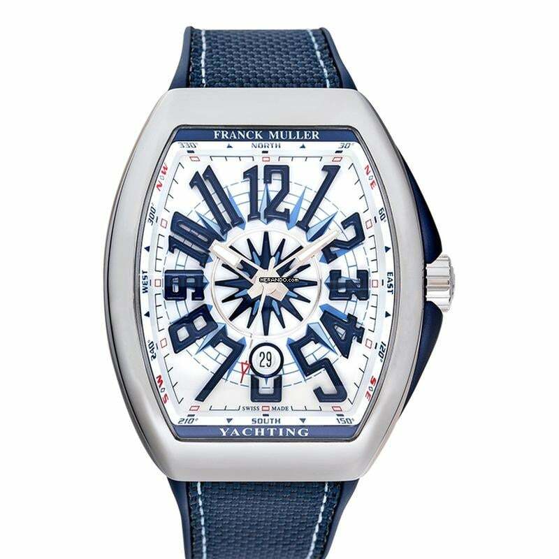 Franck Muller Vanguard V 45 SC DT YACH (WH) - VANGUARD Automatic White Dial Stainless Steel Men's Watch </h1>