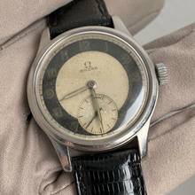 Thumbnail von Omega Suverän 2400-5 classic vintage bicolor radium dial 1945’s </h1>