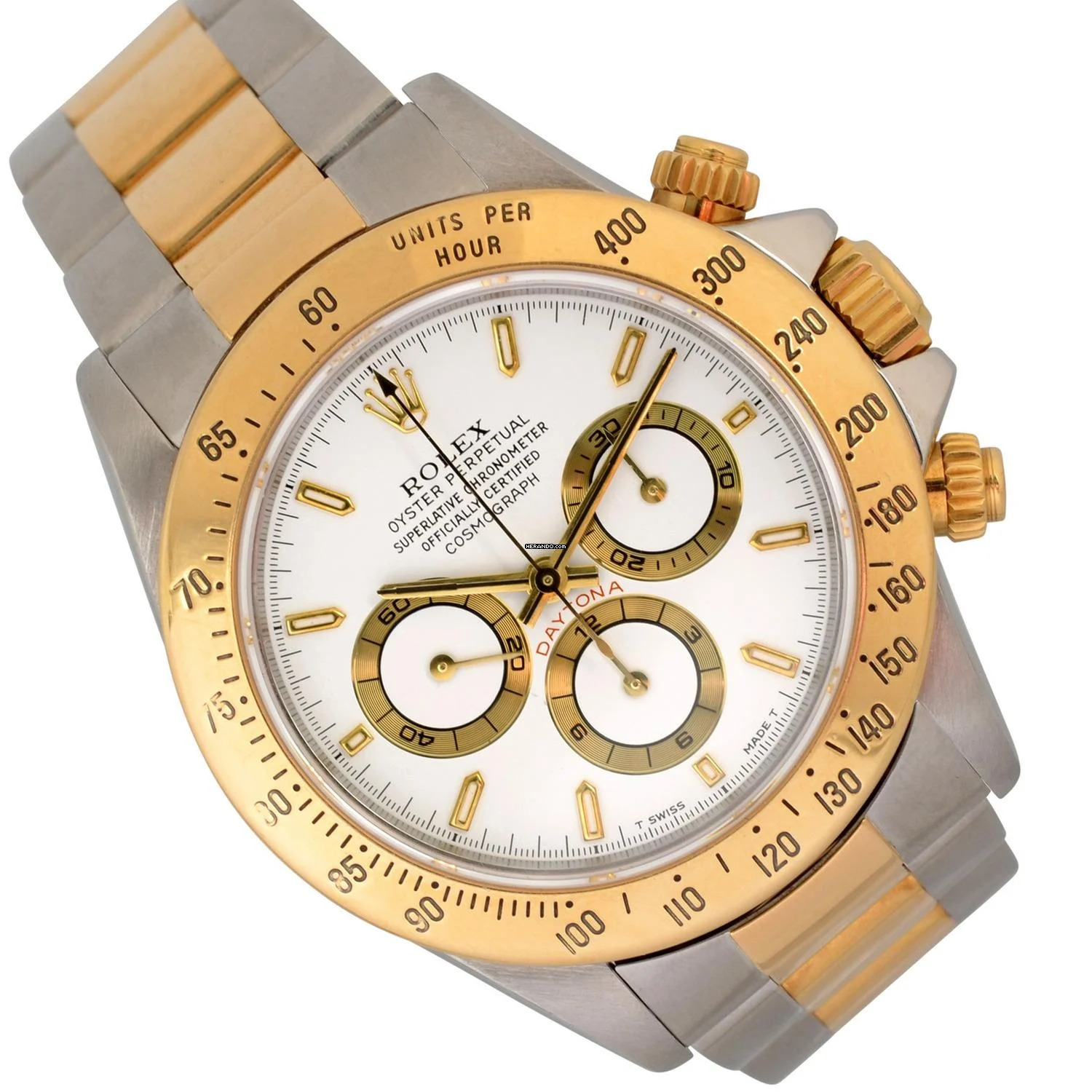 Rolex Daytona 16523 white dial to tritium Full set 1997’s </h1>