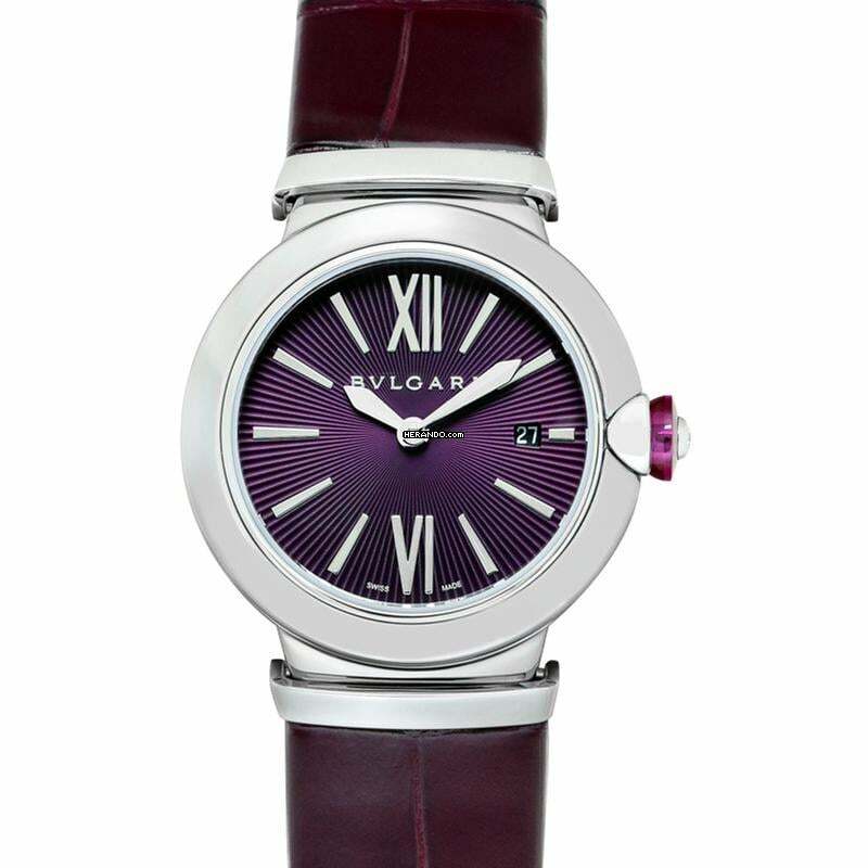 Bulgari Lucea LU28C7SLD - Lucea Quartz Purple Dial Stainless Steel Ladies Watch </h1>