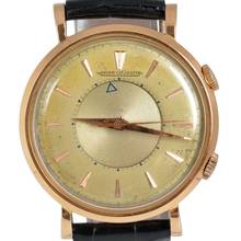 Thumbnail von LECOULTRE Memovox Alarm wrist bicolour ivory dial rose gold 18KT 1950's </h1>