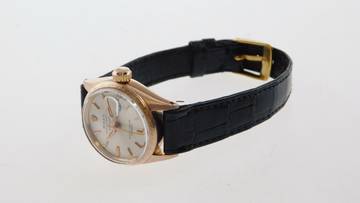 Thumbnail von Rolex Lady-Datejust 18 Kt Rotgold 25 mm im Top Zustand mit neuem orig Rolex Krokoband von 1962 </h1>