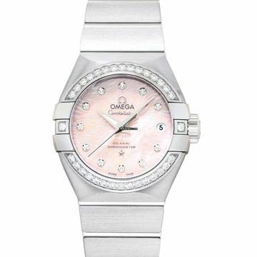  Omega Constellation Ladies 123.15.27.20.57.002 - Constellation Automatic Pink Dial Stainless Steel Ladies Watch </h1> 