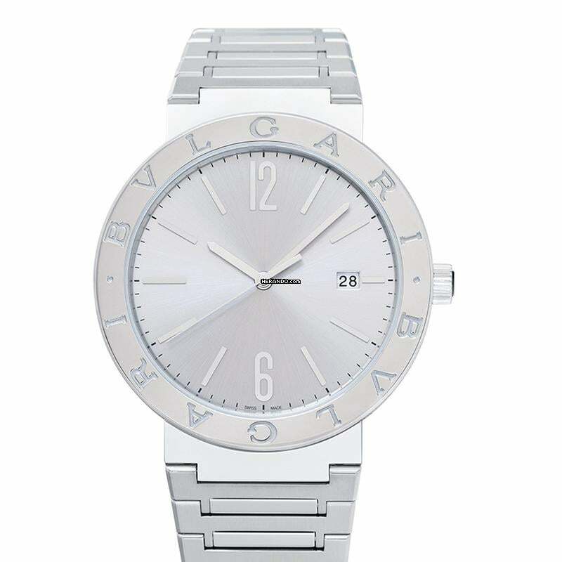 Bulgari Bulgari 103652 - Bvlgari Bvlgari Automatic Silver-tone Dial Stainless Steel Men's Watch </h1>