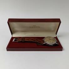 Thumbnail von Marvin Chronograph Dato Compax Tropical dial Valjoux 72C 1950’s </h1>