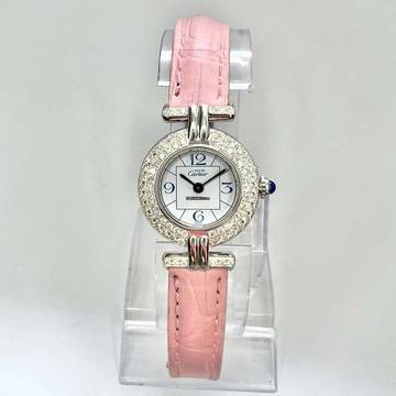  Cartier VERMEIL COLISÈE 925 Silver 0.83TCW Diamond Watch </h1> 