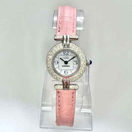  Cartier VERMEIL COLISÈE 925 Silver 0.83TCW Diamond Watch </h1> 