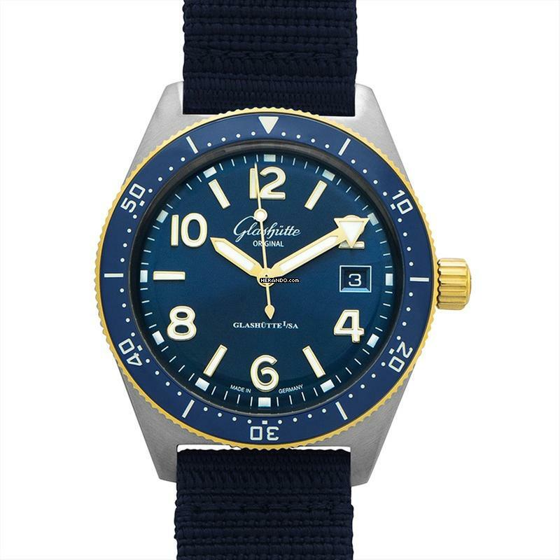 Glashütte Original SeaQ 1-39-11-10-90-34 - SeaQ Automatic Blue Dial Stainless Steel Men's Watch </h1>