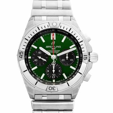  Breitling Chronomat AB0134101L1A1 - Chronomat Automatic Green Dial Stainless Steel Men's Watch </h1> 