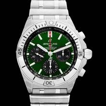 Thumbnail von Breitling Chronomat AB0134101L1A1 - Chronomat Automatic Green Dial Stainless Steel Men's Watch </h1>