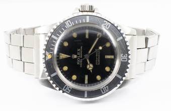 Thumbnail von Rolex Submariner (No Date) 1966 Gilt Dial Submariner 5513 Box and UK Papers.