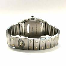 Thumbnail von Cartier Santos Galbée 29mm Quartz 2 Tone 0.94TCW Diamond Watch </h1>