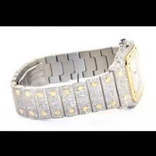 Thumbnail von Cartier Santos Galbée 29mm Quartz 2 Tone 10.20TCW Diamond Watch </h1>