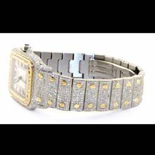 Thumbnail von Cartier Santos Galbée 29mm Quartz 2 Tone 10.20TCW Diamond Watch </h1>