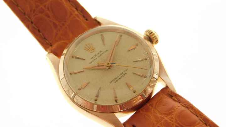  Rolex Oyster Perpetual 18 Kt Rosegold 30 mm Rarität von 1956 medium </h1> 