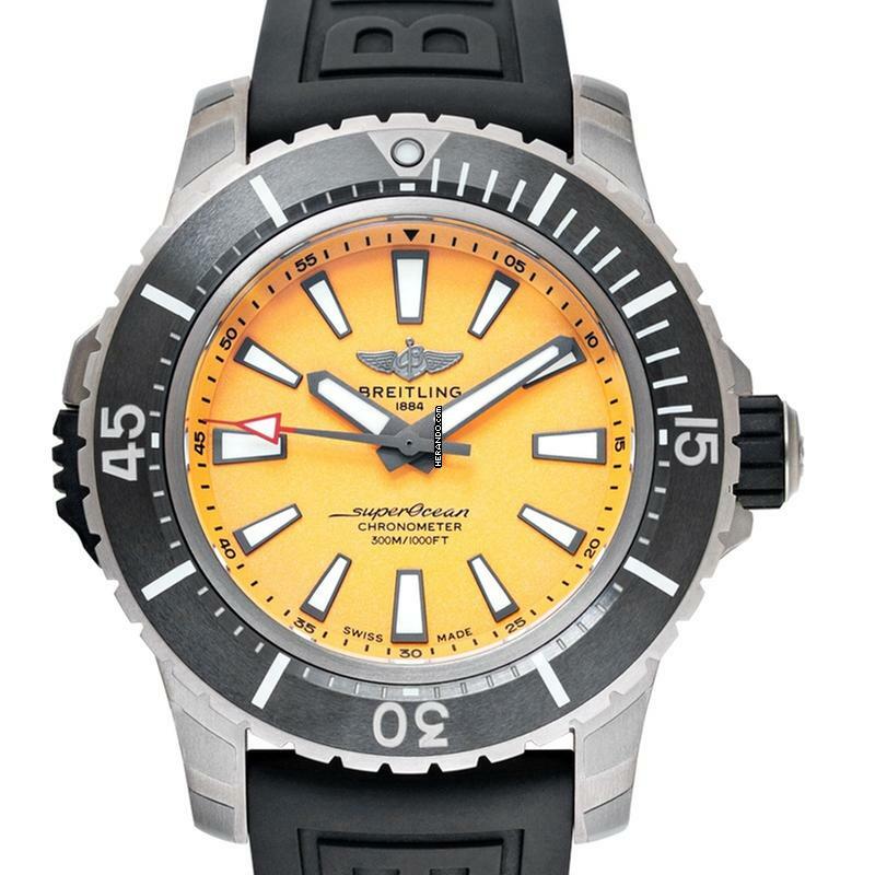 Breitling Superocean E17369241I1S1 - Superocean Automatic Yellow Dial Titanium Men's Watch </h1>