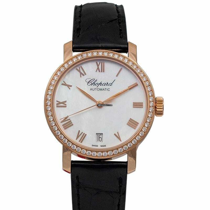 Chopard Classic 134200-5001 - Classic Automatic White Mother of Pearl Dial Rose Gold Men's Watch </h1>