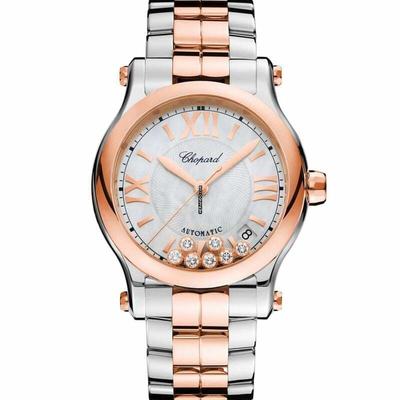 Chopard Happy Sport 278559-6009 - Happy Diamonds Automatic Mother of Pearl Dial Stainless Steel Unisex Watch </h1>