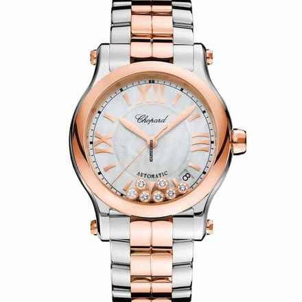  Chopard Happy Sport 278559-6009 - Happy Diamonds Automatic Mother of Pearl Dial Stainless Steel Unisex Watch </h1> 
