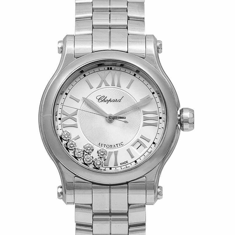 Chopard Happy Sport 278559-3002 - Happy Sport 36 mm Automatic Silver Dial Diamonds Ladies Watch </h1>