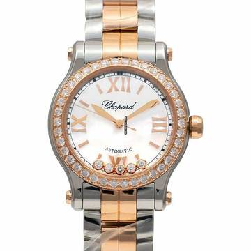  Chopard Happy Sport 278573-6021 - Happy Sport Automatic Mother of pearl Dial 18kt Rose Gold Ladies Watch </h1> 