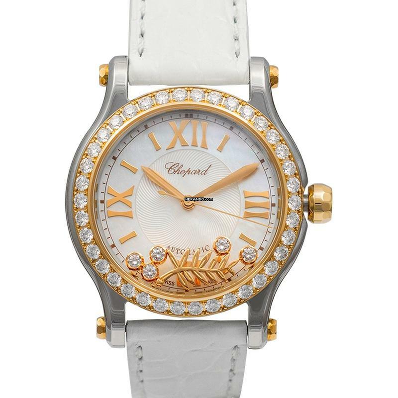 Chopard 278578-4001 - Happy Diamonds Automatic White Dial Stainless Steel Unisex Watch </h1>