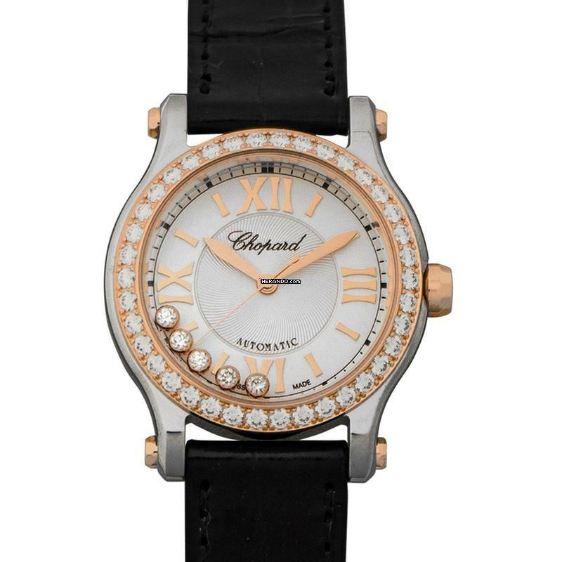 Chopard Happy Sport 278573-6003 - Happy Sport Automatic White Dial Stainless Steel Ladies Watch </h1>
