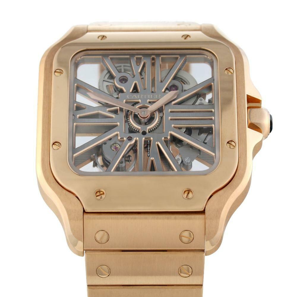 Cartier Santos Skeleton Rosegold </h1>