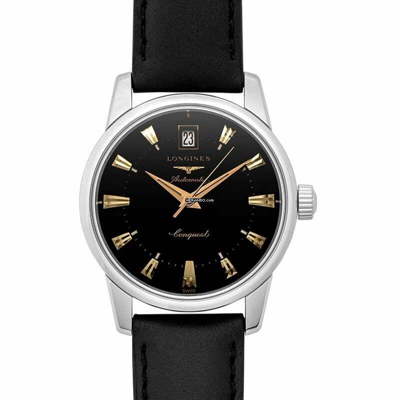 Longines Conquest Heritage L16114522 - Conquest Heritage Automatic Black Dial Unisex Watch </h1>