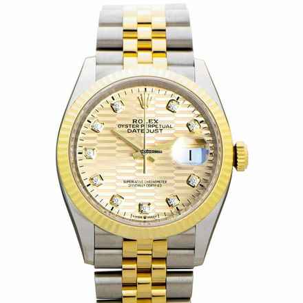  Rolex Datejust 36 126233-0045 - Datejust Automatic Gold-tone Dial Stainless Steel Unisex Watch </h1> 