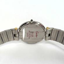 Thumbnail von Cartier Santos RONDE 32mm Quartz 2 Tone 0.38TCW DIAMOND Watch  </h1>