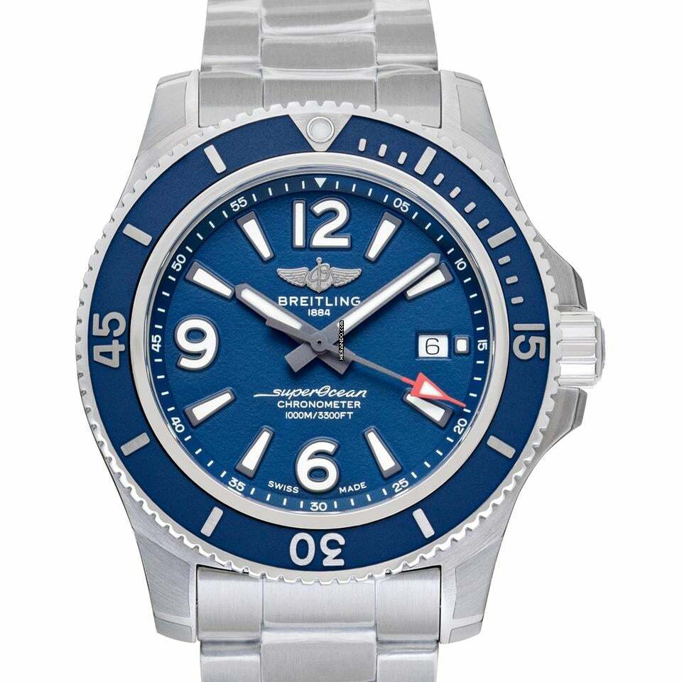Breitling Superocean A17367D81C1A1 - Superocean Automatic Blue Dial Stainless Steel Men's Watch </h1>