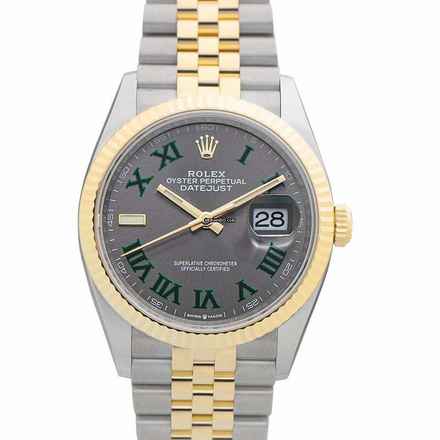  Rolex Datejust 36 126233-0035 - Datejust Automatic Grey Dial Stainless Steel Men's Watch </h1> 