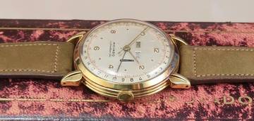 Thumbnail von Movado CALENDOMATIC OVERSIZE 38MM RARE VINTAGE 18K GOLD